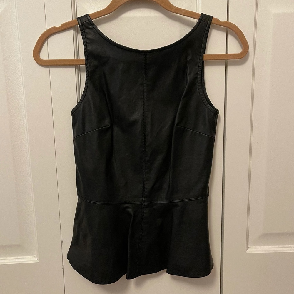 Leather Peplum